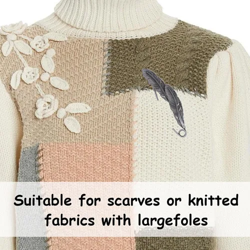 Vista 7 de 6 pines de seguridad decorativos extra grandes para ropa, broches vintage para mujer, alfileres de solapa para suéter retro gigante, accesorios