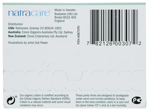 Vista 6 de Natracare Forros de calzones estilo tanga natural, paquete de 30