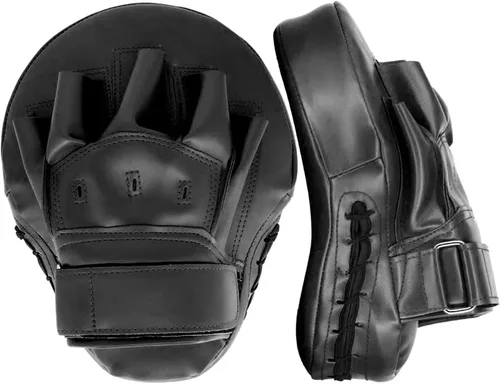 Valleycomfy - Manoplas de boxeo curvadas de piel sintética para entrenamiento