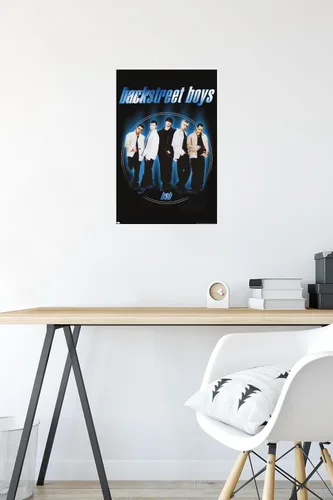 Vista 4 de Trends International Backstreet Boys - Póster de pared circular, 14.72 x 22.37 pulgadas, versión premium sin marco