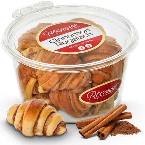 Vista 8 de Chocolate Rugelach Mini croissants sin lácteos, sin nueces, con certificación OU Kosher, pastelería para el desayuno, aperitivo de café y té