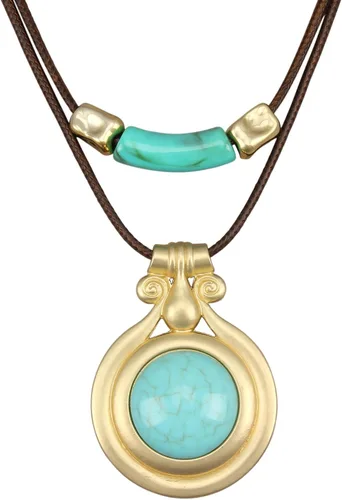 Vista 86 de Collares bohemios para mujer, colgante largo de madera, collar vintage, collar de cadena de suéter, joyería hecha a mano Collar de cuentas