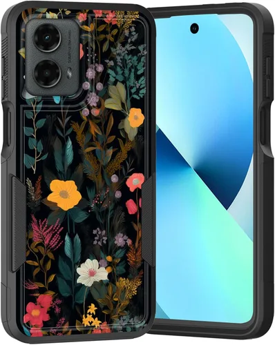 Vista 173 de para Moto G Play 4G 2024, funda de dos capas híbrida resistente y a prueba de golpes, PC duro + silicona suave protectora para Motorola Moto G Play