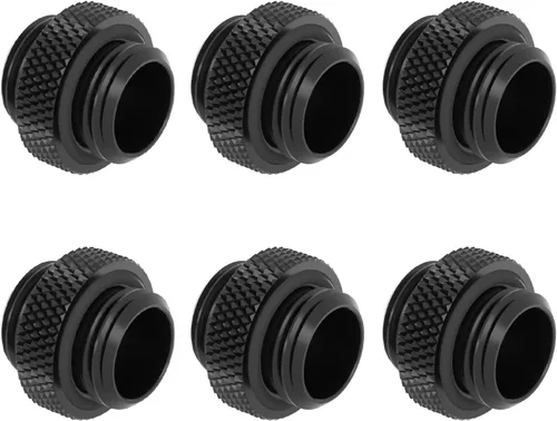 Vista 2 de dracaena.io Paquete de 12 unidades de rosca G1/4 pulgadas, mini extensor macho a macho con junta tórica de apriete, accesorio de compresión