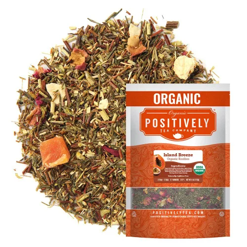 Vista 38 de Organic Positively Tea Company, Bolsas de té herbal de hibisco, 100 unidades, bolsas de té ecológicas, sin OGM