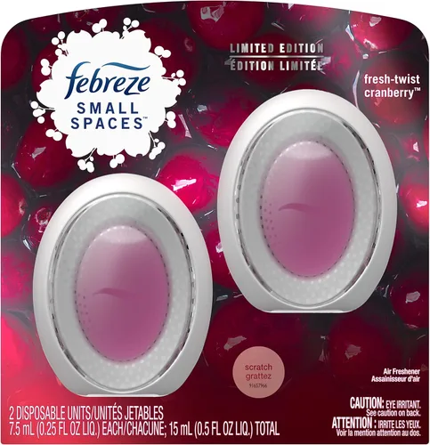 Vista 28 de Febreze Ambientador para espacios pequeños, bayas silvestres, eliminador de olores fuertes (paquete de 6)