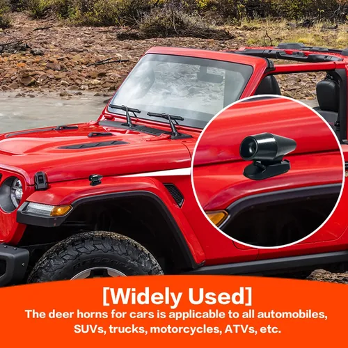 Vista 7 de AOCISKA 8 Piezas Silbato de Ciervo, Dispositivo de Silbatos de Advertencia de Ciervo para Automóvil, Dispositivos Repelentes de Silbatos de Ciervo