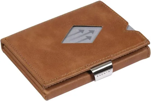 Vista 2 de EXENTRI Multiwallet con clip de bloqueo de acero inoxidable y bolsillo para monedas