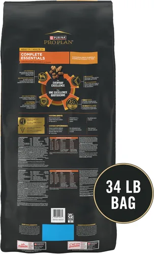 Vista 9 de Purina Pro Plan Alimento para perros mayores con probióticos para perros, mezcla triturada de pollo y arroz, bolsa de 34 libras
