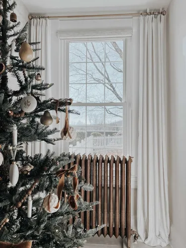 Vista 9 de HOMERILLA Cortinas Plisadas de 96 Pulgadas de Largo, Cortinas Opacas de Lino con Forro Opaco, Panel de Cortina para Sala de Estar, Cortinas Plisadas