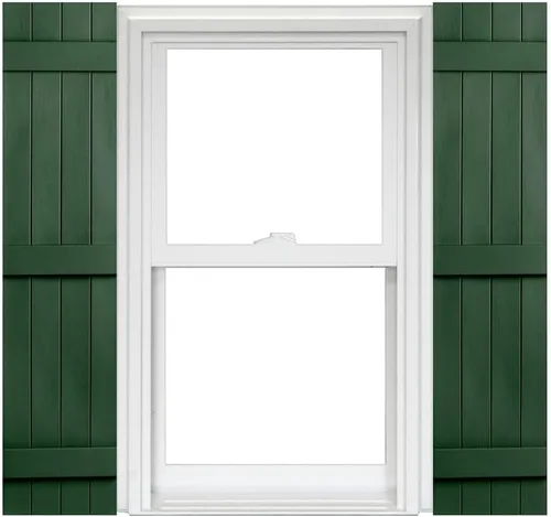 Vista 9 de Polaris Homeside 4 Board and Batten Joined Vinyl Shutters - 1 par de persianas de vinilo de 14-1/2 pulgadas x 51 pulgadas - 930 Blanco