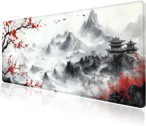 Vista 16 de Purple Galaxy Space Large Mouse Pad, Desk Mat Computer Keyboard Pad Non-Slip Rubber Base Waterproof with Stitched Edges for Laptop Gaming, Office &