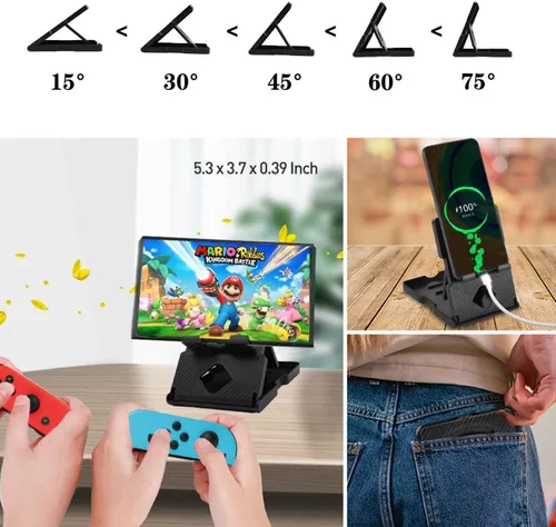 Vista 5 de Accessories Bundle for Nintendo Switch OLED Animal Crossing Model 2021 - YOOWA Accessory kit NS Oled Animal Crossing Set with Carrying Case