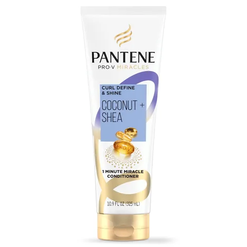 Pantene Pro-V Miracles Curl Define & Shine Coconut + Shea 1 Minute Miracle Conditioner 10.9 FL OZ