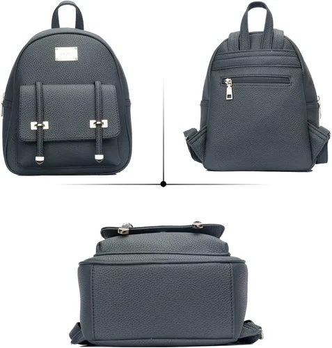 Vista 2 de KKXIU Mochila pequeña para mujer, bolso convertible de cuero para mujer, Mochilas Daypack