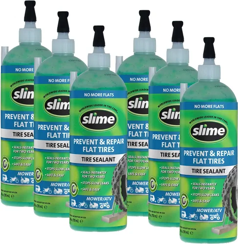 Vista 9 de Sellador Slime para neumáticos sin cámara - Paquete de 2 - 24 onzas (710 ml), Paquete de 1, Blanco