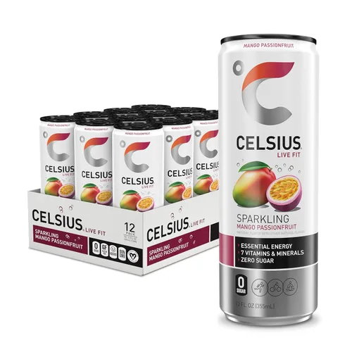 Vista 11 de CELSIUS Sparkling Fantasy Vibe, bebida energética esencial funcional, 12 onzas líquidas (paquete de 12)
