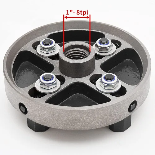 Vista 5 de Torno de madera Chuck 4 mandíbulas Chuck 6 pulgadas torno portabrocas para torneado de madera 1 pulgada x 8 TPI rosca Tornos para carpintería