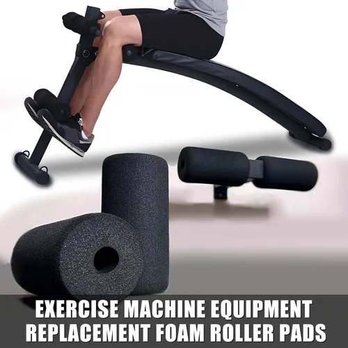 Vista 5 de Rodillo de espuma de alta densidad, almohadillas de espuma de repuesto para equipos de máquinas de ejercicio de gimnasio en casa, banco de pesas