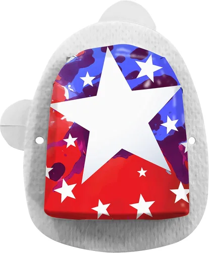Vista 6 de Paquete de 20 calcomanías adhesivas Omnipod - Parches de accesorios para bomba de insulina Omnipod - Divertidos diseños de vacaciones