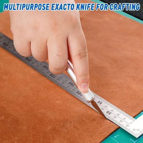 Vista 3 de DIYSELF Paquete de 100 Cuchillas Exacto #2 Cuchillas de Repuesto para Cuchillo de Hobby Repuestos de Cuchillas para Cuchillo de Hobby Cuchilla