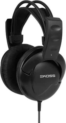 Koss UR20 Over-Ear Headphones, Flexible Sling Headband, Black