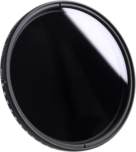Vista 2 de Tide Optics Filtro ND variable de 1.457 in (ND2 - ND400) Filtro de lente de densidad neutra circular