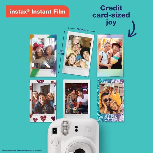 Vista 6 de Fujifilm Cámara instantánea Instax Mini 12 (rosa flor) (renovada)