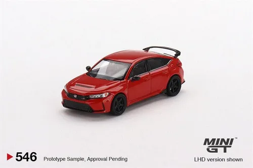 Vista 2 de True Scale Miniatures Modelo de coche compatible con Honda Civic Type R Rallye 2023 W/Advan GT Wheel Red Limited Edition 1/64 Modelo de coche