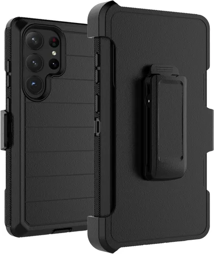 Takfox Funda para Samsung Galaxy S23 Ultra para Samsung S23 Ultra con clip para cinturón, funda protectora resistente, resistente, a prueba de