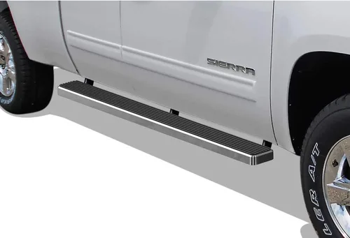 Vista 16 de APS Estribos (barras de escalones laterales) compatibles con Chevy Silverado GMC Sierra 1500 2500 1999-2013 doble cabina y 2500HD 3500 2001-2014