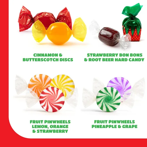 Vista 6 de Hostess Old Fashioned - Surtido de dulces duros – Paquete a granel de 2 libras (150 unidades) – Caramelos duros envueltos individualmente – Bonos