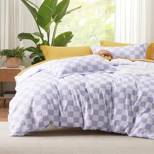 Vista 19 de Bedsure - Funda de edredón tamaño King – Juego de funda de edredón reversible terracota de 3 piezas con cierre de cremallera, juego de ropa de cama