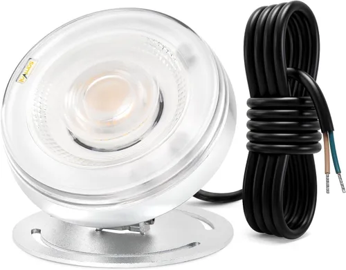 Vista 9 de Luz LED subacuática para estanque, aluminio resistente de 12 V, 3000 K, blanco cálido, IP68, impermeable, lámpara de paisaje para piscina, fuente