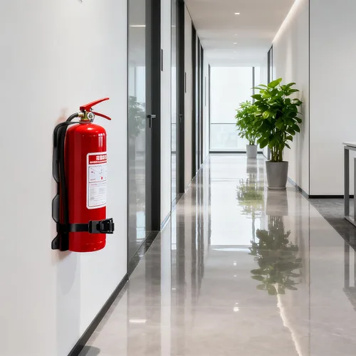 Vista 7 de Paquete de 2 soportes para extintor de incendios, soporte de pared para extintor de incendios de 2.5 libras, soporte de metal resistente