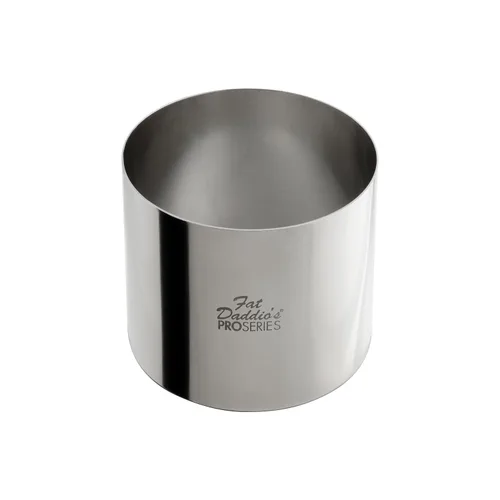 Vista 33 de Fat Daddio's anillos de pastelería y molde redondo para tortas de acero inoxidable, Plateado