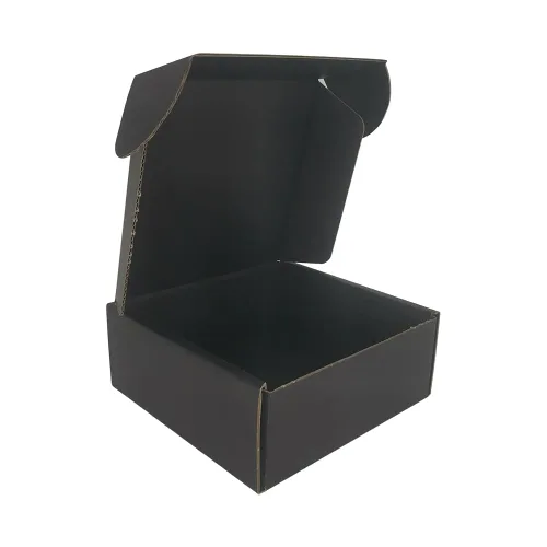 Vista 10 de ROTCH Paquete de 200 Cajas de Envío Pequeñas de 4x4x1'', Sobres de Cartón Corrugado, Negro (M441-200-B)