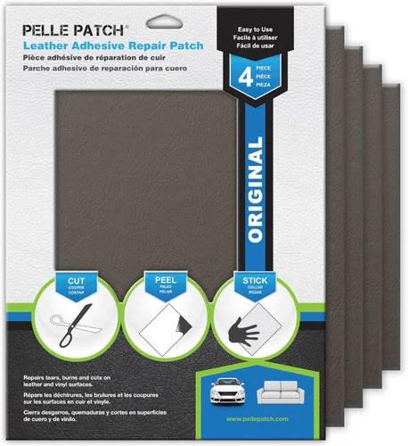 Vista 80 de Pelle Patch - Parche de reparación de cuero y vinilo - 25 colores disponibles - Original 4x60 - Beige