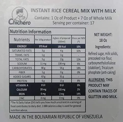 Chicha El Chichero Mezcla en Polvo - Versión Original 1.1 Lbs (500 grs)