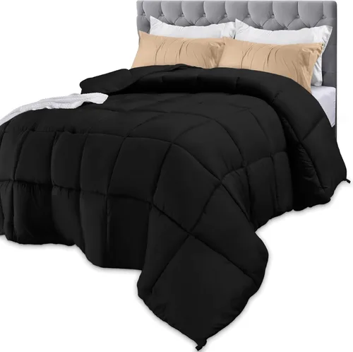 Vista 20 de Utopia Bedding Edredón de tamaño king, inserto de edredón para todas las estaciones, edredón de cama cosido en caja con esquinas y relleno Blanco