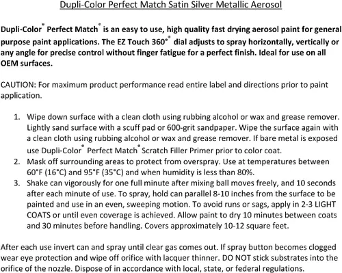 Vista 560 de Pintura para automotores, combinación perfecta con General Motors, de Dupli-Color, dorado metálico