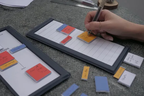 Vista 9 de Bravestorming MoverPad, organizador magnético de ladrillos para notas, suministros de arte para la escuela, padres, proyectos de oficina