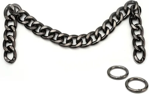 Xiazw DIY Cadena de Bolso de Aluminio Gruesa y Gruesa con Adornos de Bolso de Mano de Reemplazo Accesorios de Decoración