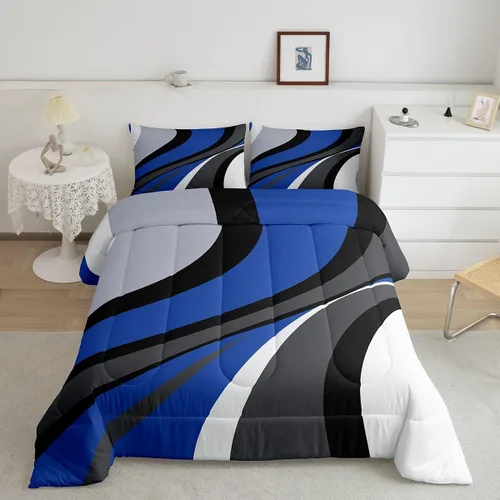 Vista 24 de Erosebridal Bohemian Twin Comforter Set Country Southwestern Bedding Set for Kids Teens Boho Aztec Arrows Diamond Comforter Black Gray Geometric