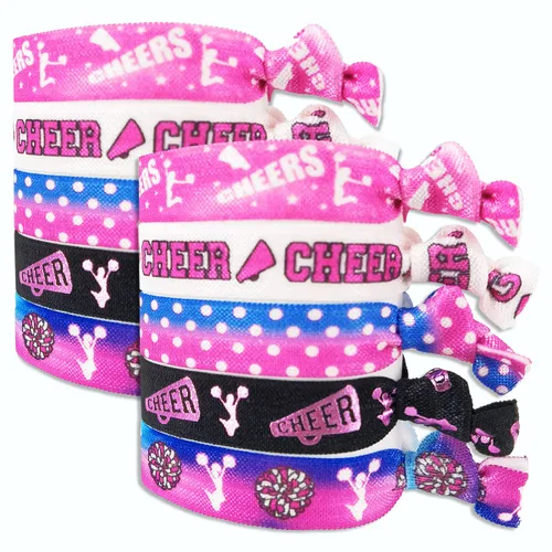 Vista 3 de 10 ligas elásticas para el cabello para niñas y mujeres, bonitos soportes para cola de caballo, sin daños, bandas para el cabello anudadas