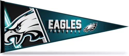 Vista 9 de Rico Industries NFL Football Primary 12" x 30" Felt Wall Décor Pennant - Great for Home/Bed Room/Man Cave Décor