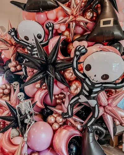 Vista 6 de 3 globos de aluminio con forma de estrella de explosión 3D de 26 pulgadas, globos de aluminio negro con forma de cono de estrella para cumpleaños