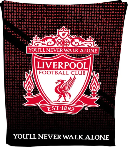 Liverpool - Manta de forro polar con escudo de fútbol, suave, LFC, cálida manta de viaje para sofá, manta de malla Liverpool, regalo para hombres,