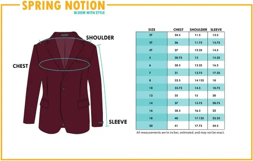 Vista 3 de Spring Notion Blazer de terciopelo para niños grandes