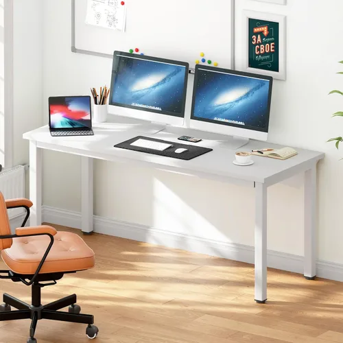 Vista 214 de DlandHome Escritorio pequeño para computadora de 31.5 pulgadas, mesa de escritura para espacios pequeños, mesa de estudio, escritorio para Negro